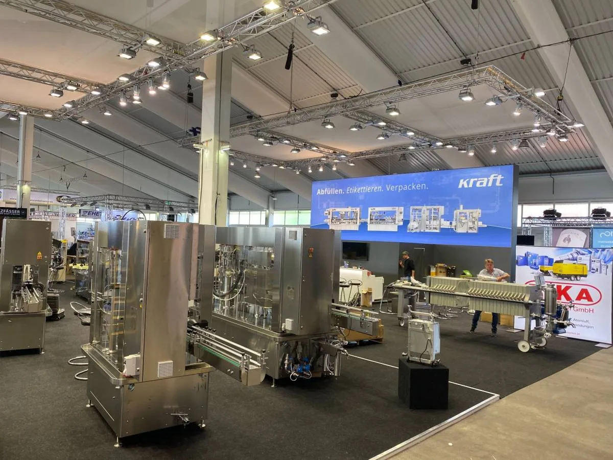 Maschine an Maschine – ein großer Teil des Programms stand am Stand