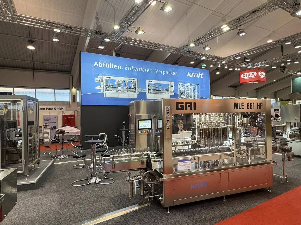 Der lineare Abfüllmonoblock GAI MLE 661 HP