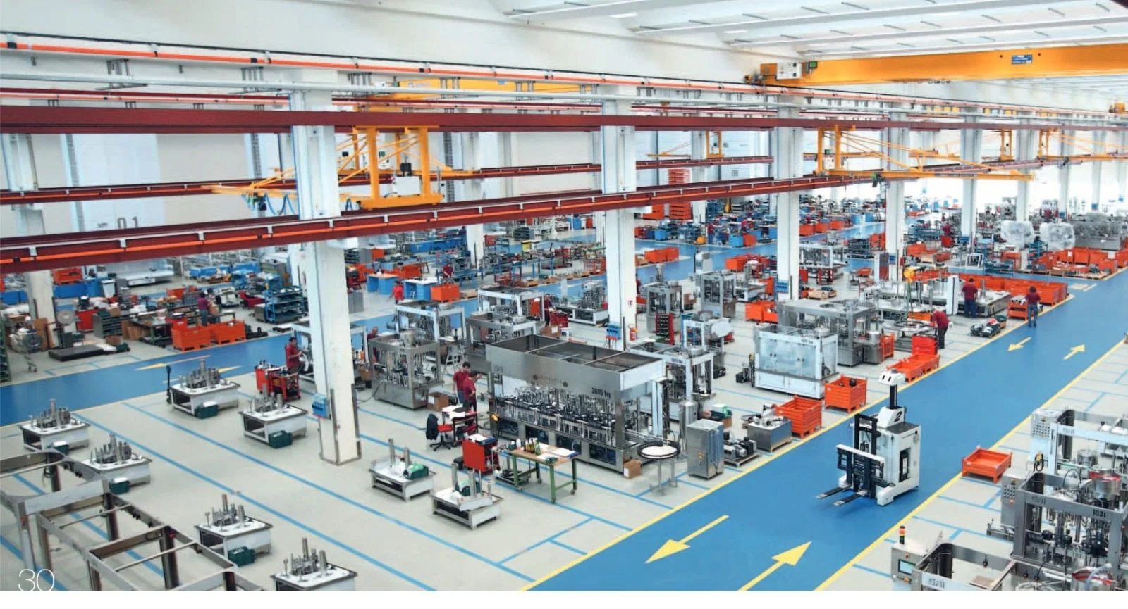 Jede Maschine wird komplett aufgebaut und getestet, bevor sie das Werk verlässt.