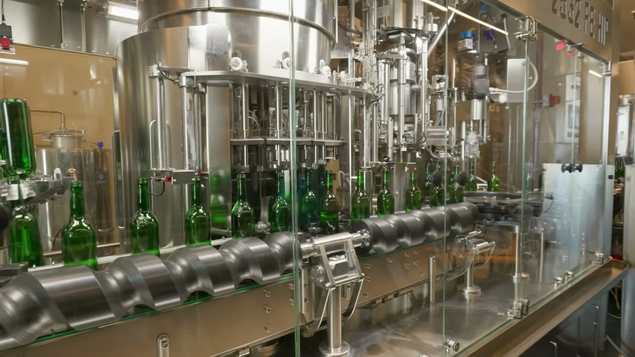 Vom Wein zur fertigen Flasche – neue Abfülllinie bei Domaine Wolf